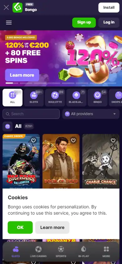 Bongo Casino screenshot 3