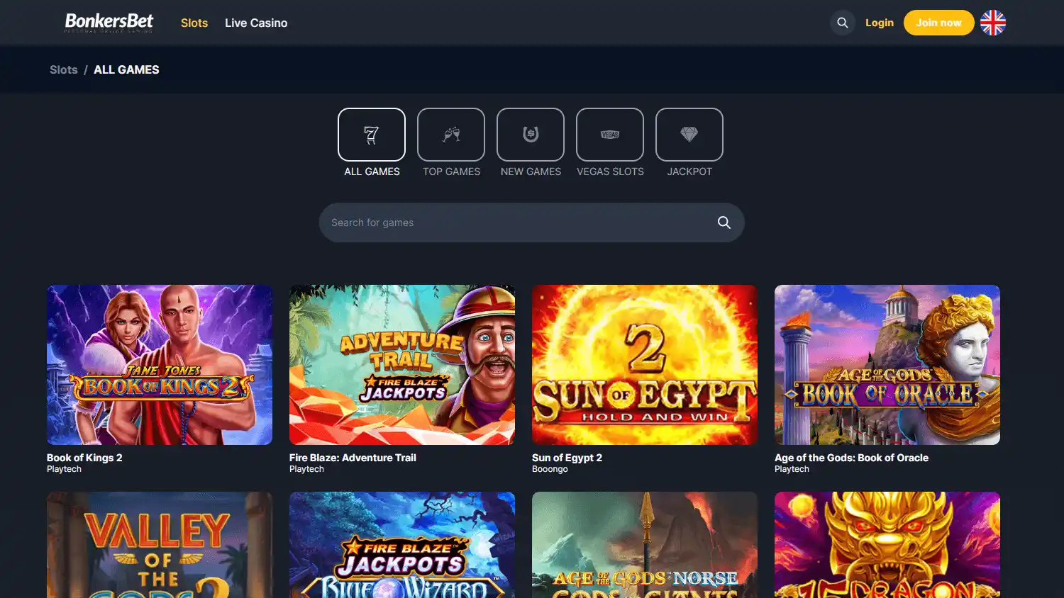 BonkersBet Casino screenshot 2