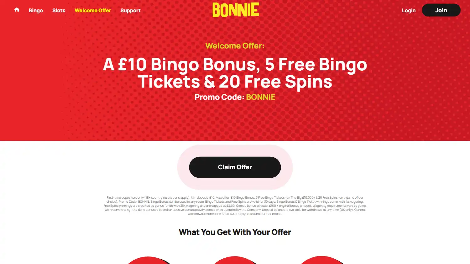 Bonnie Bingo Casino screenshot 3