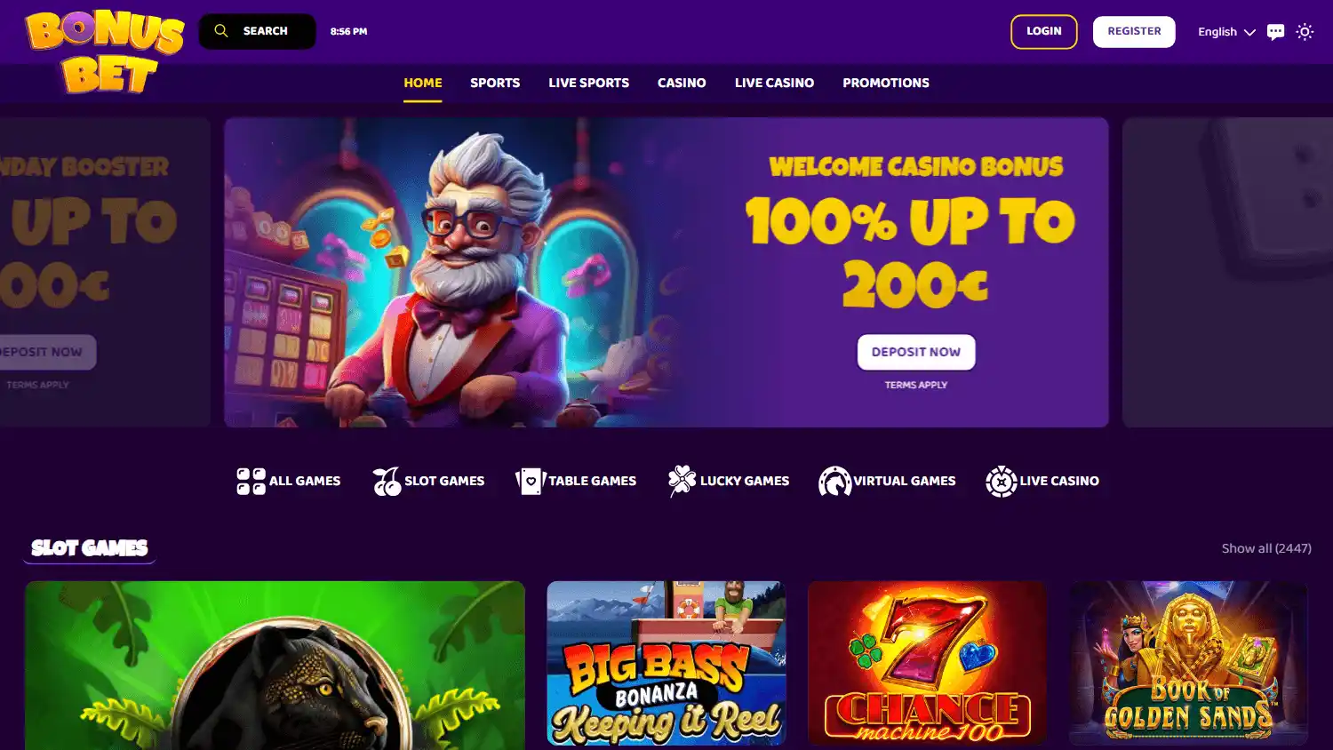 BonusBet Casino screenshot 1