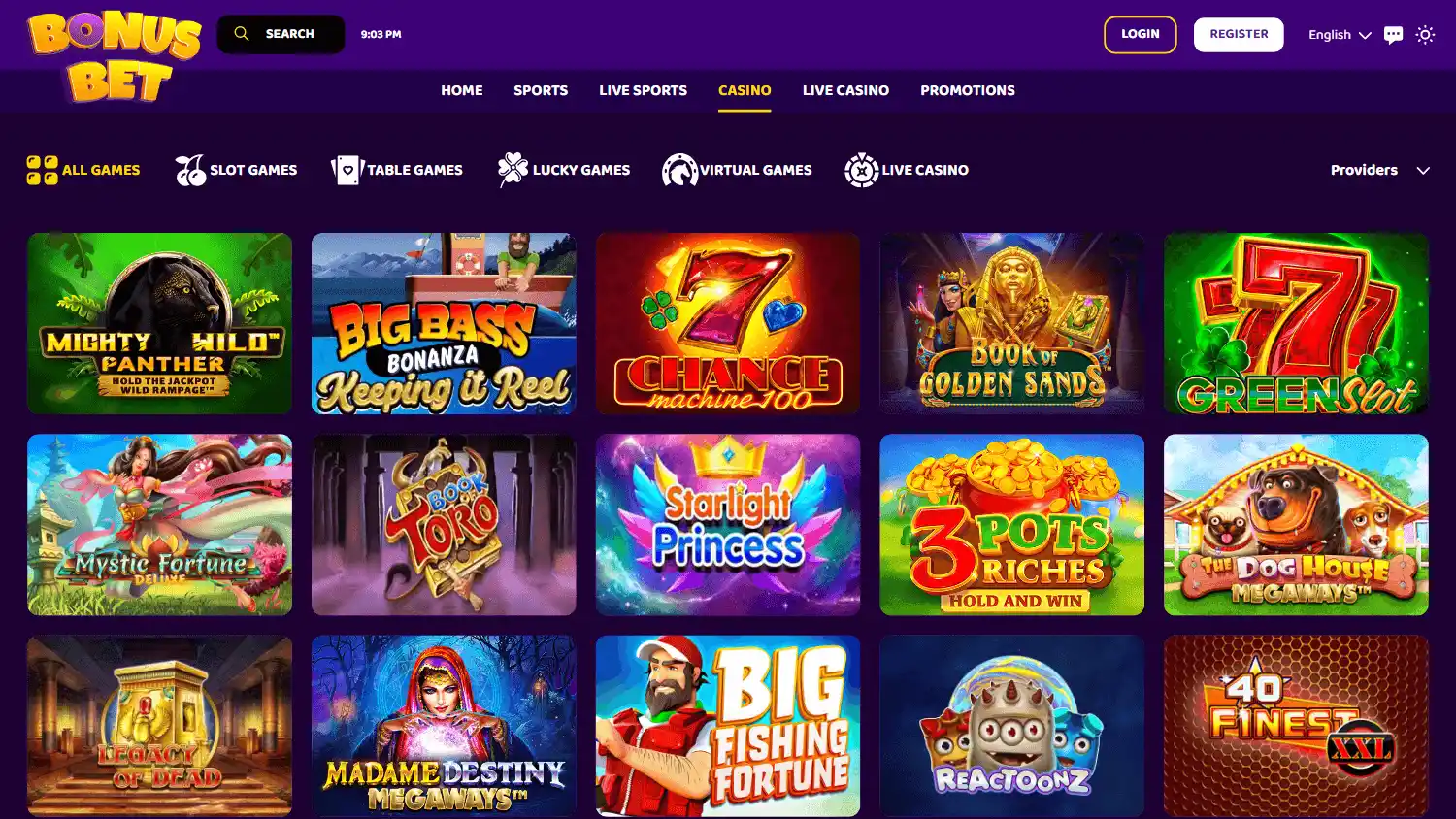 BonusBet Casino screenshot 2