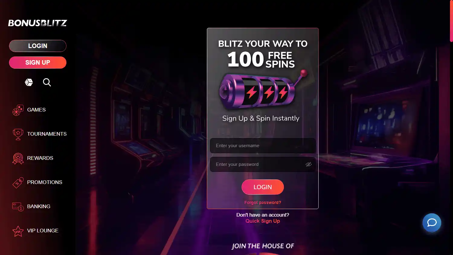 BonusBlitz Casino screenshot 1
