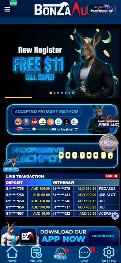 BonzaAU Casino screenshot 3