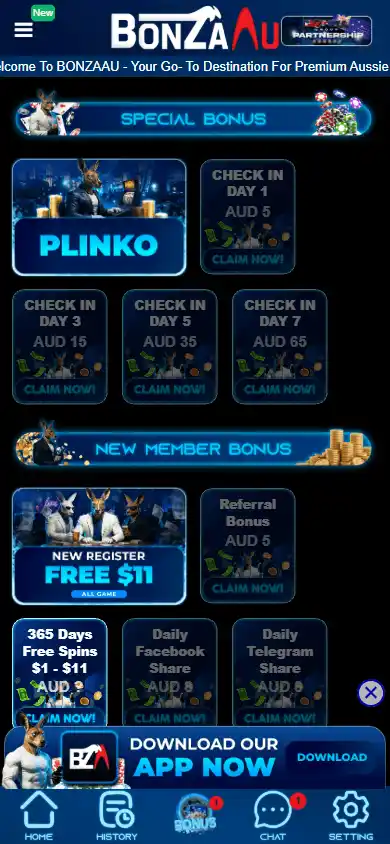 BonzaAU Casino screenshot 4
