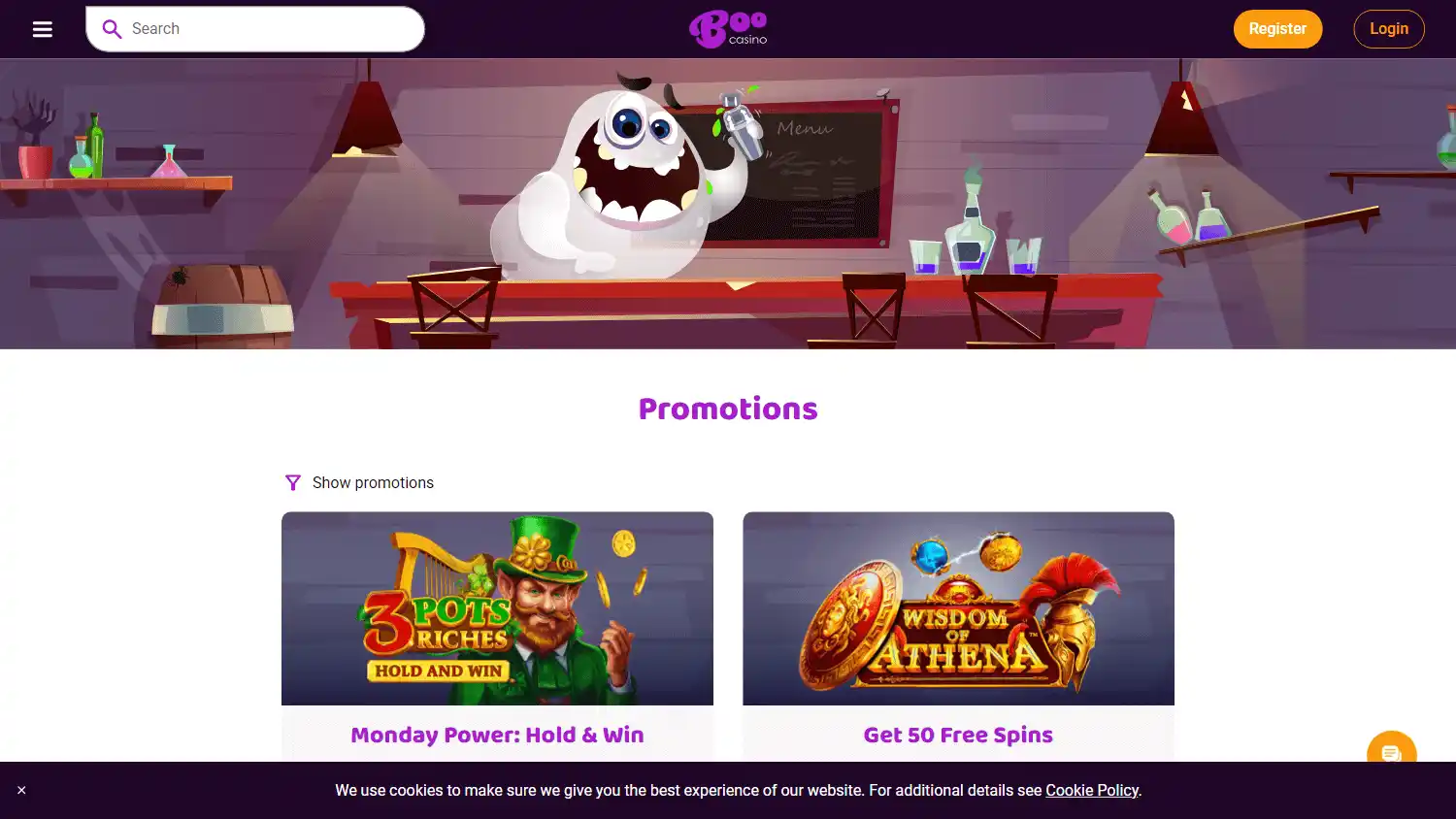 Boo Casino screenshot 2