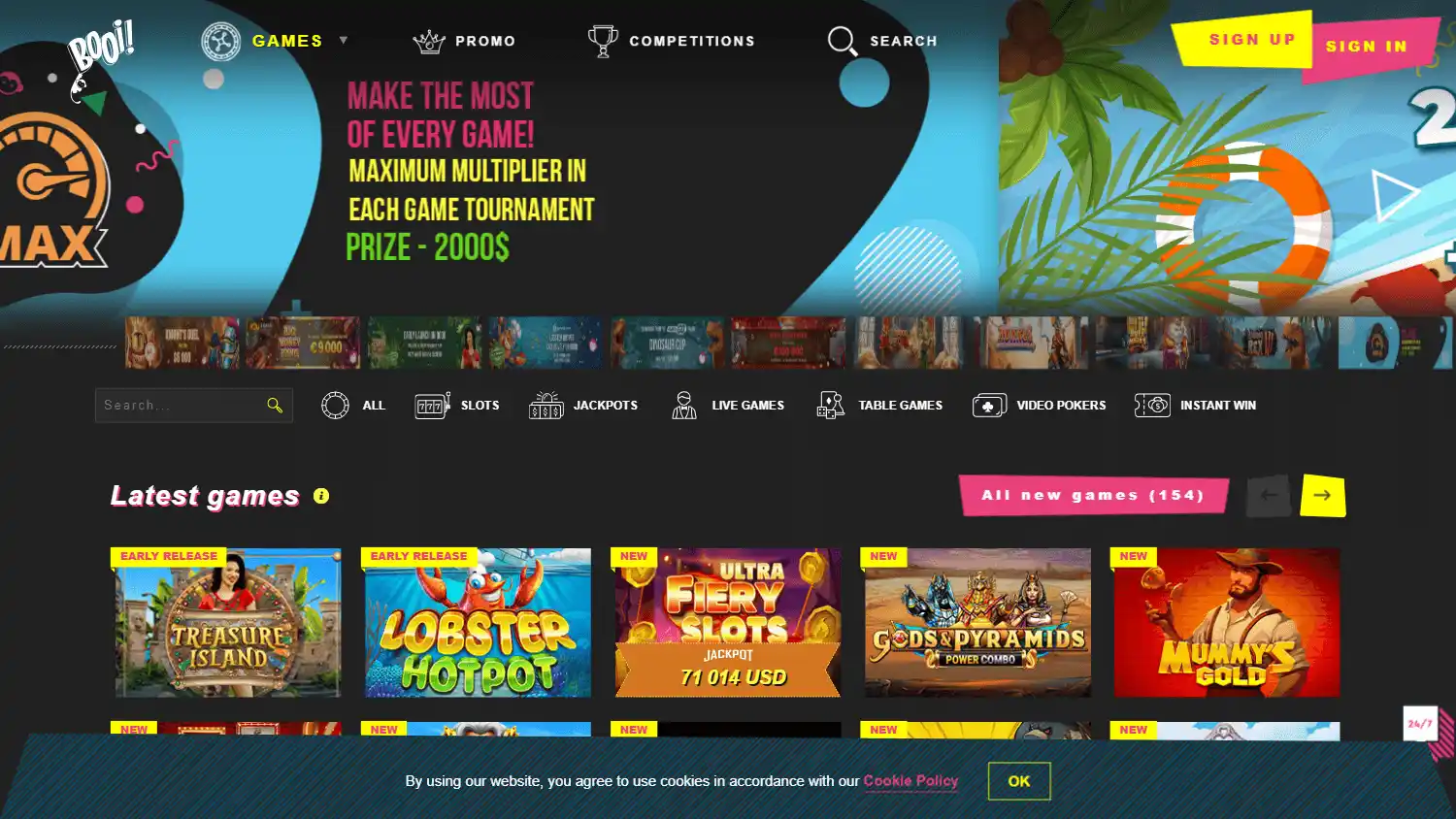 Booi Casino screenshot 1