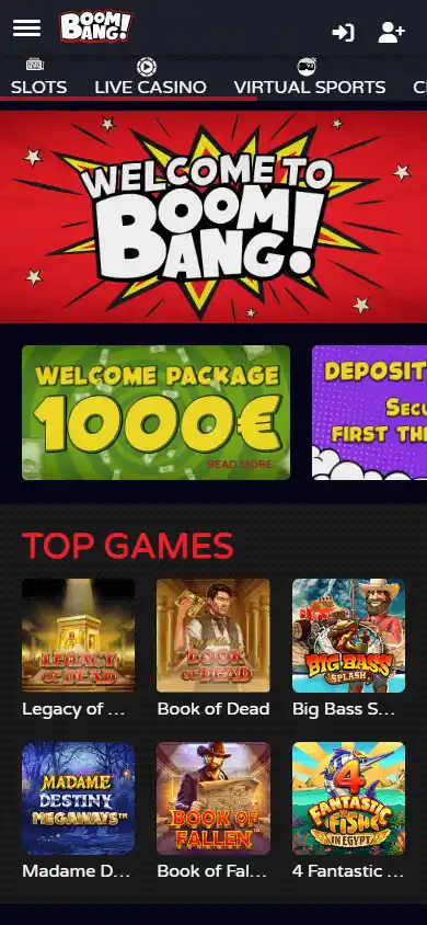 Boombang Casino screenshot 4