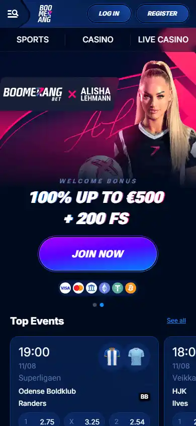 BOOMERANG BET Casino screenshot 4