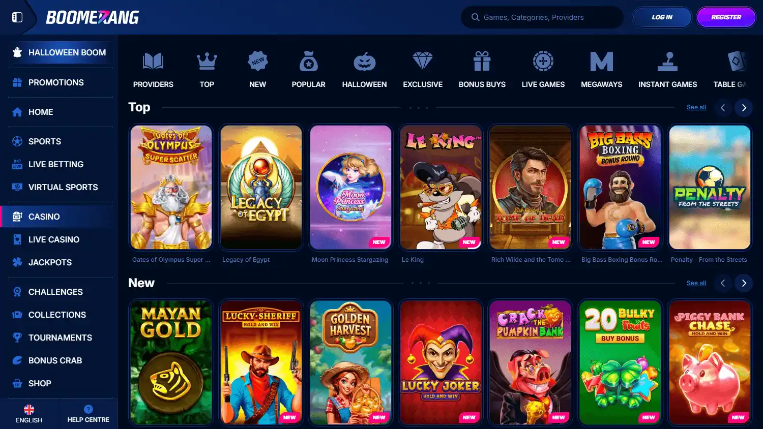Boomerang.Bet Casino screenshot 2