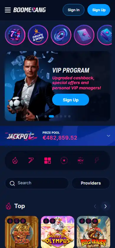 Boomerang-Bet.io Casino screenshot 4