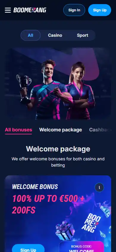 Boomerang-Bet.io Casino screenshot 6