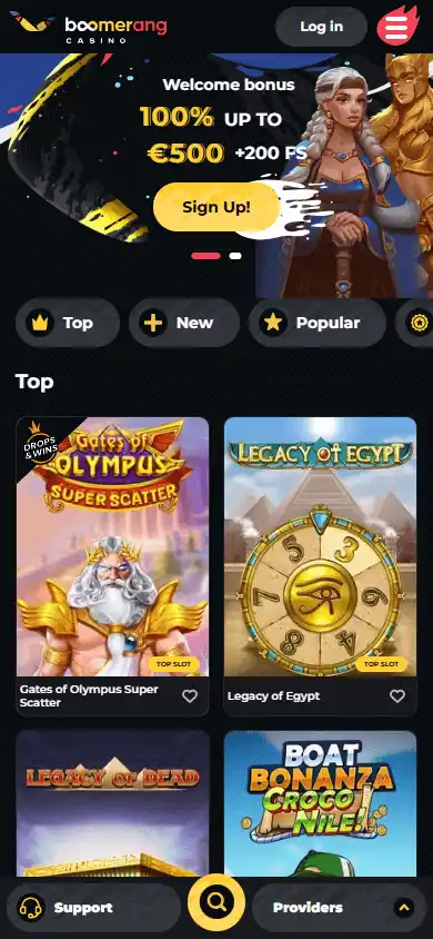 Boomerang Casino screenshot 4