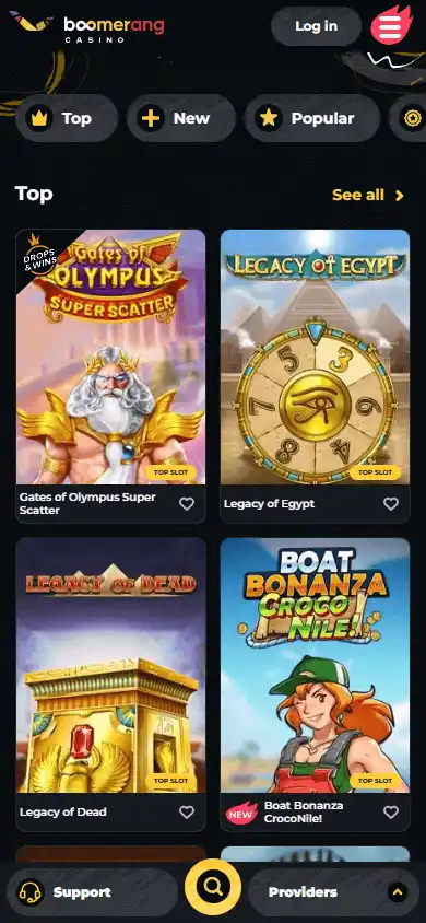 Boomerang Casino screenshot 5