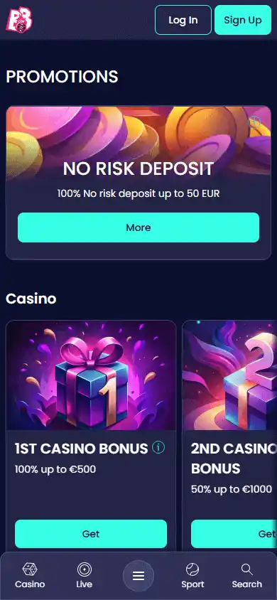 Booms.bet Casino screenshot 4