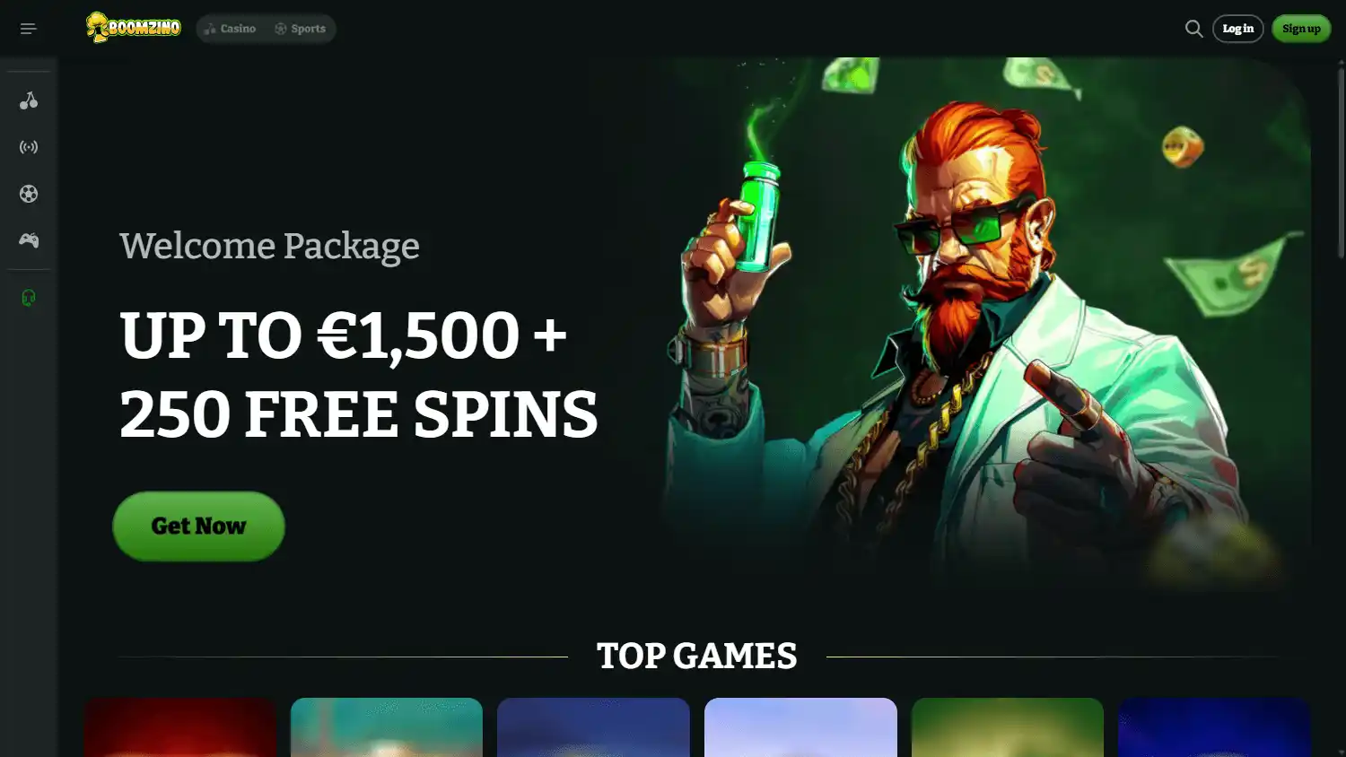 Boomzino Casino screenshot 1