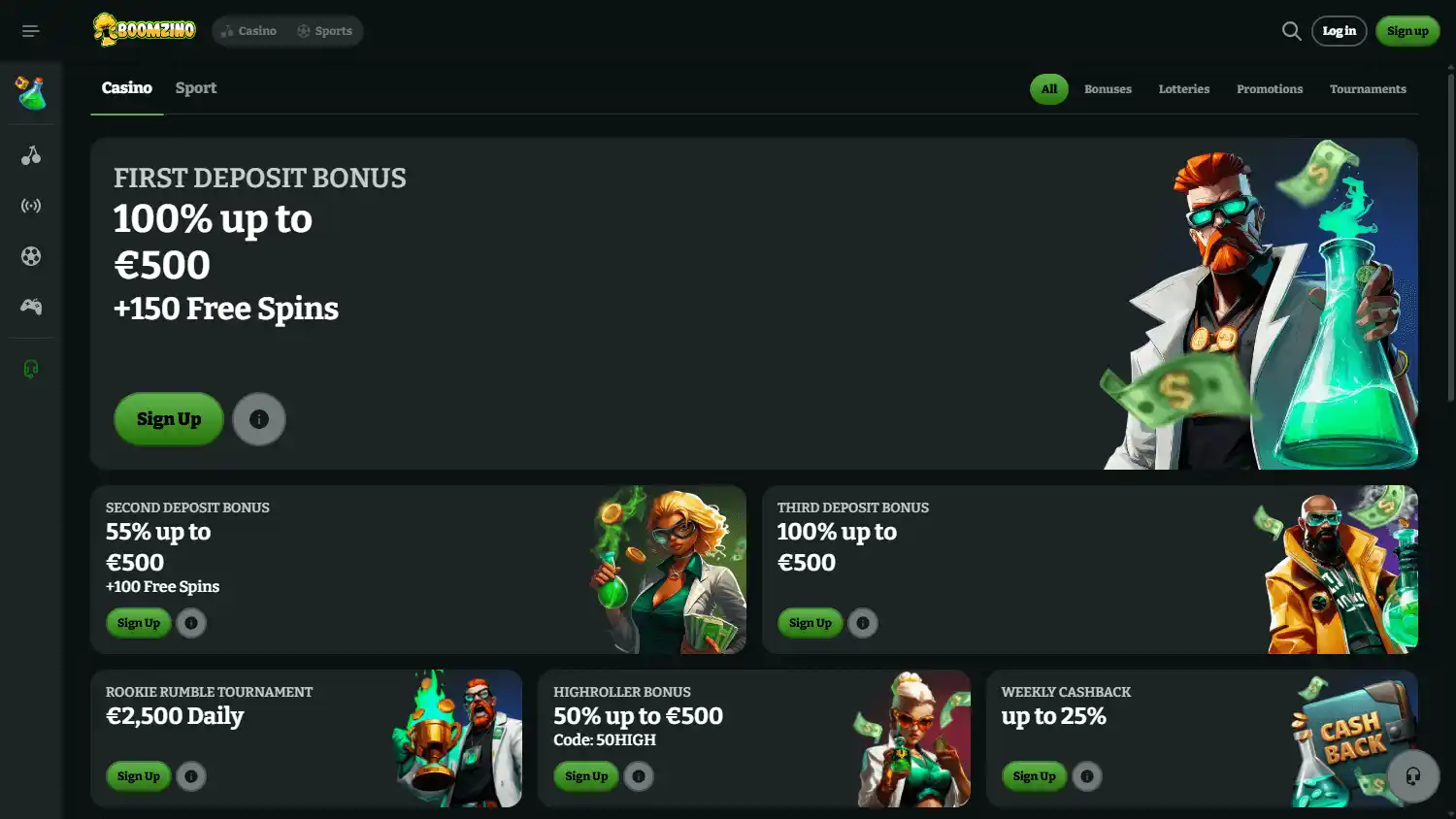 Boomzino Casino screenshot 4