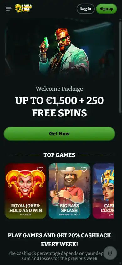 Boomzino Casino screenshot 5