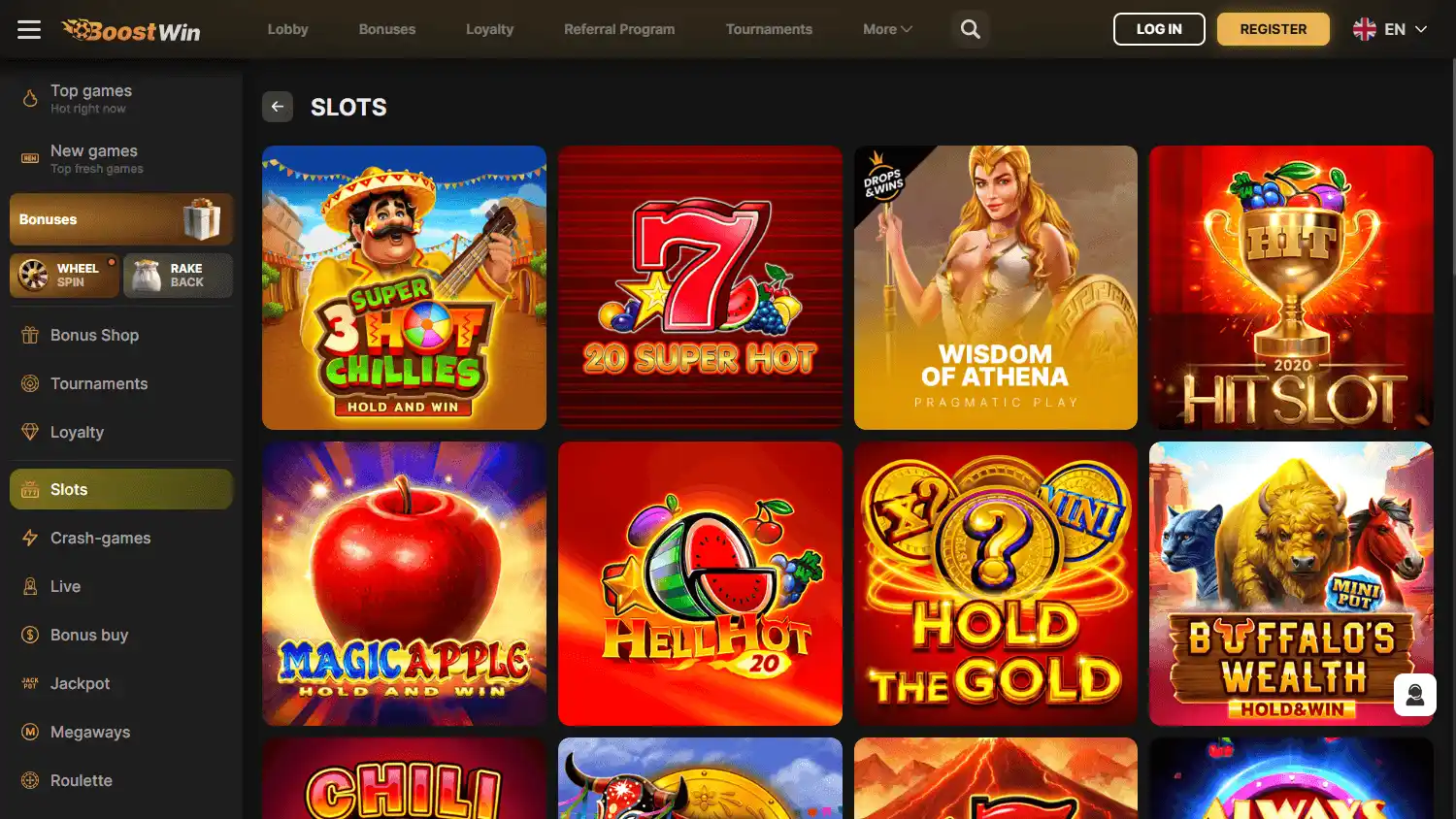 Boostwin Casino screenshot 2