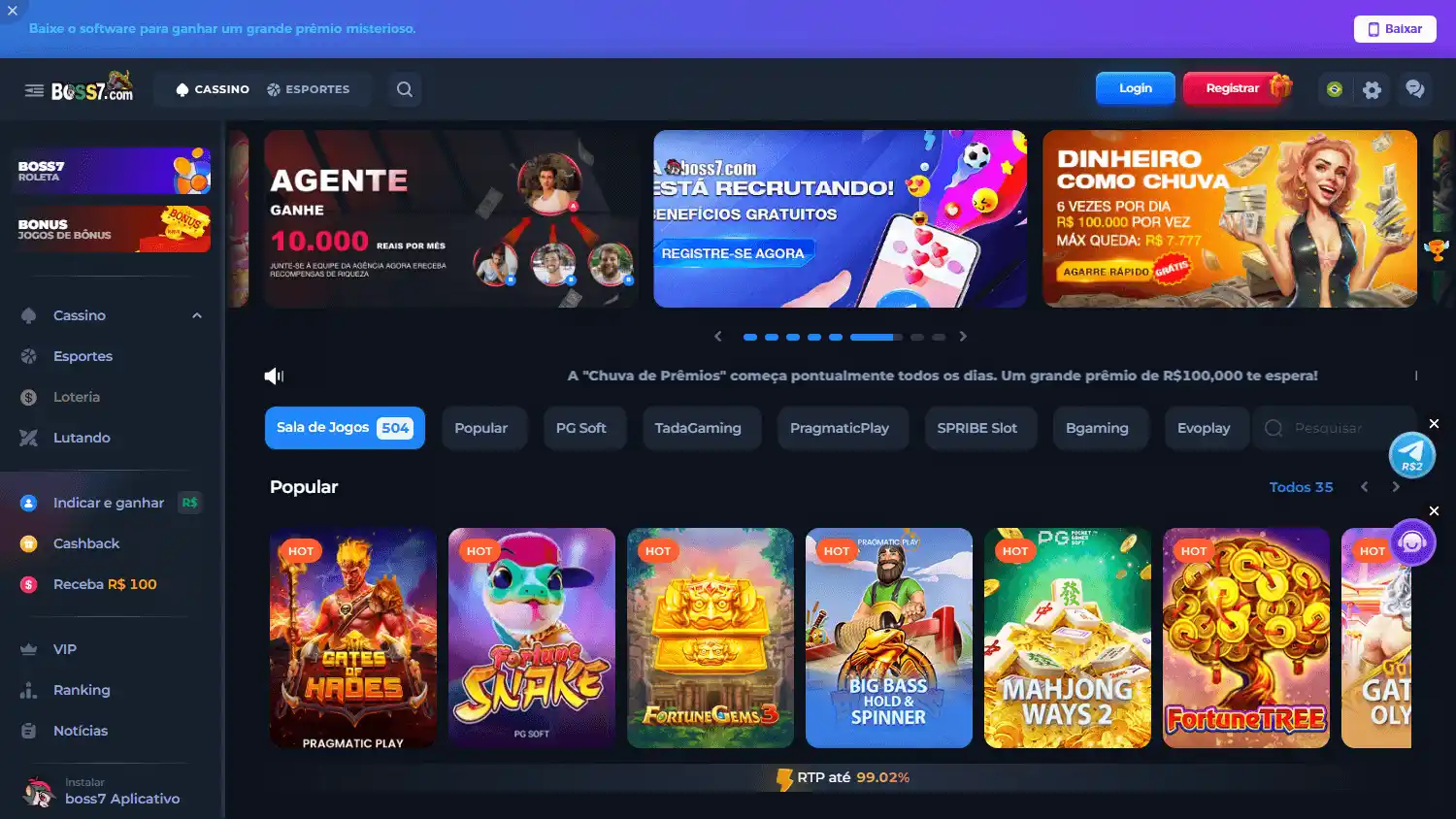Boss7 Casino screenshot 2