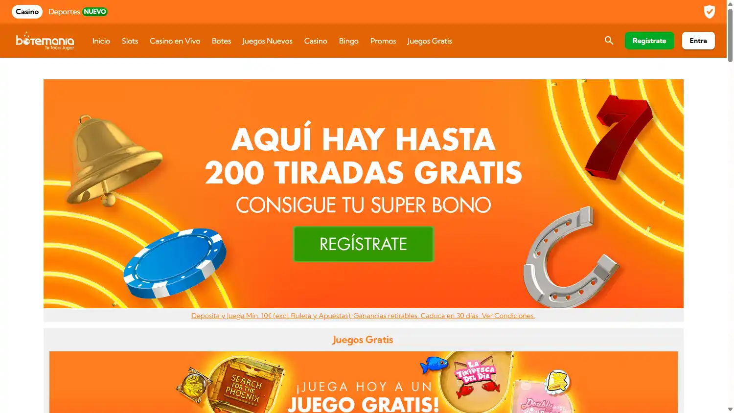 Botemania Casino screenshot 1