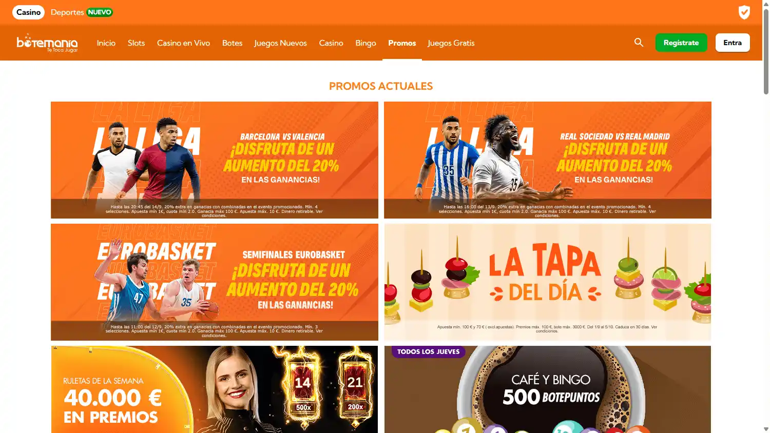Botemania Casino screenshot 4
