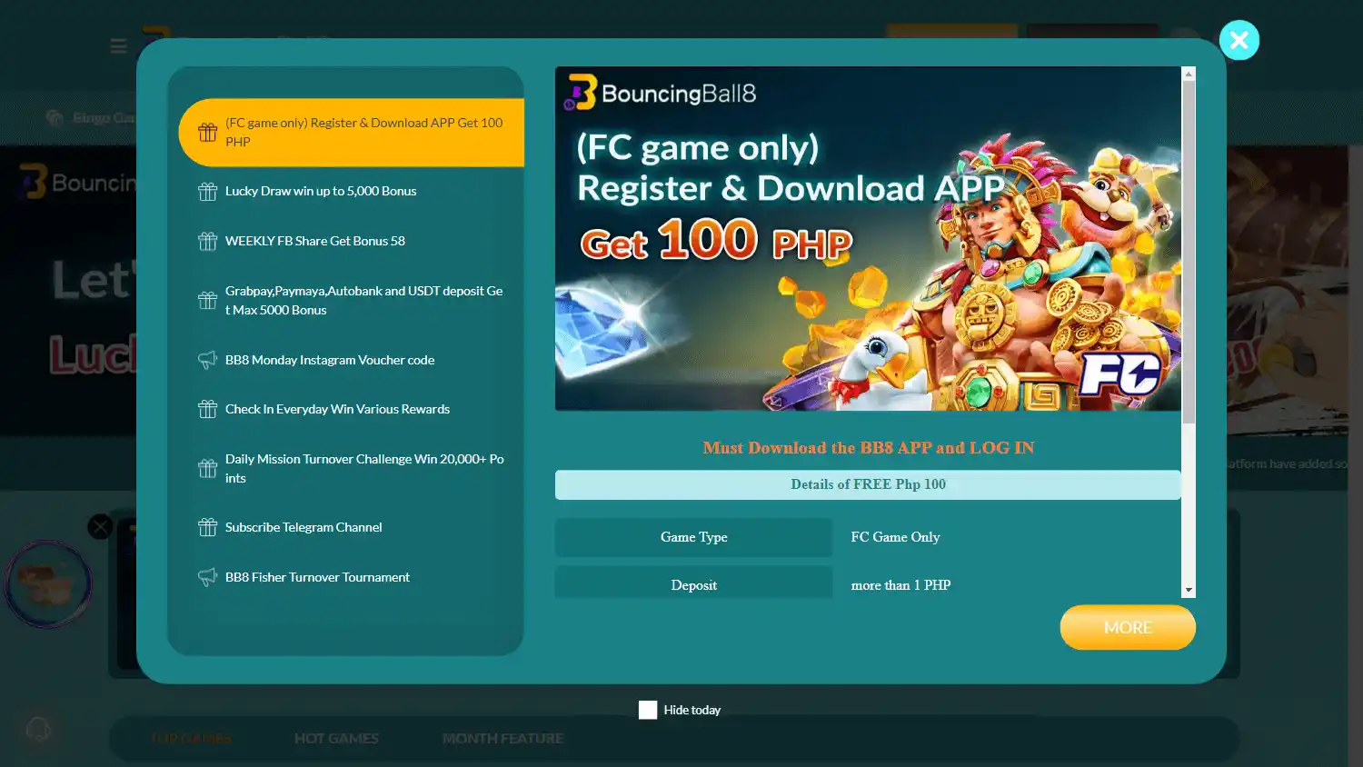 Bouncing Ball 8 Casino screenshot 1