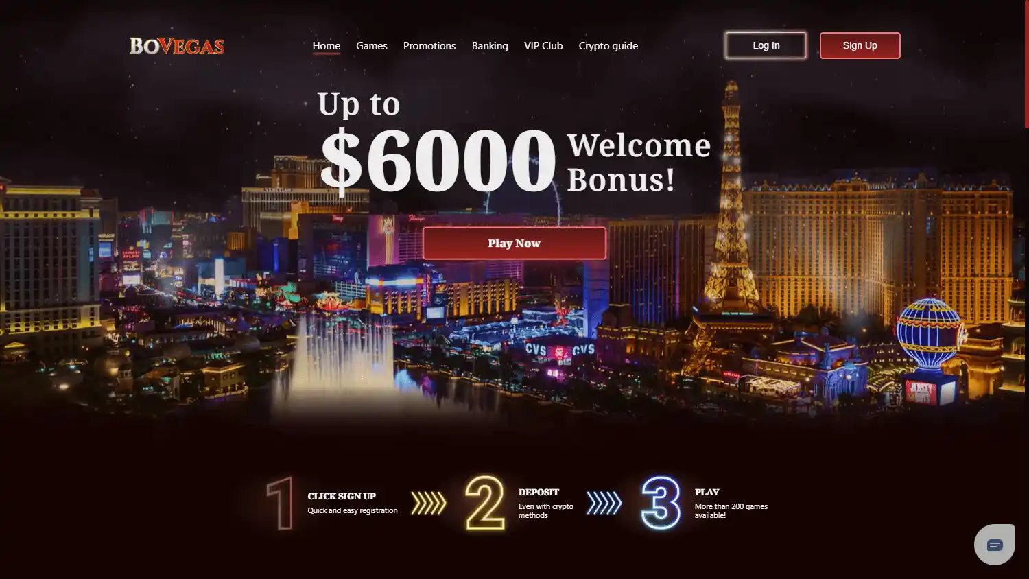 BoVegas Casino screenshot 1