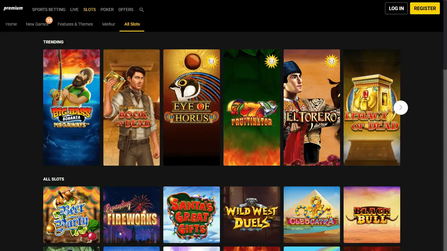 bpremium Casino screenshot 2