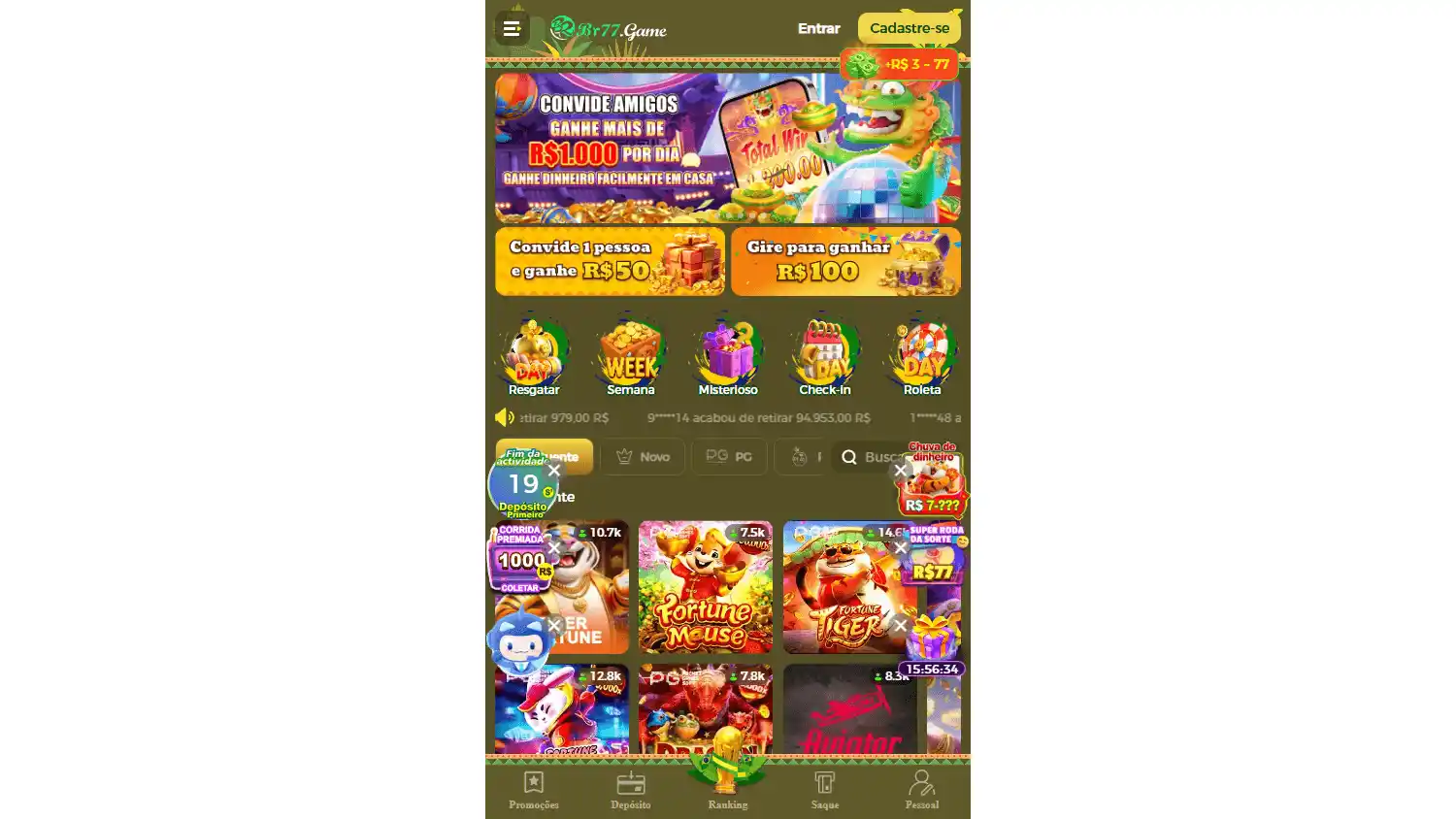 BR77 Casino screenshot 1