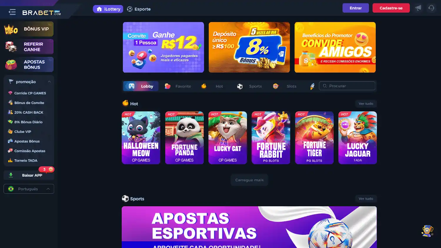 Brabet Casino screenshot 1