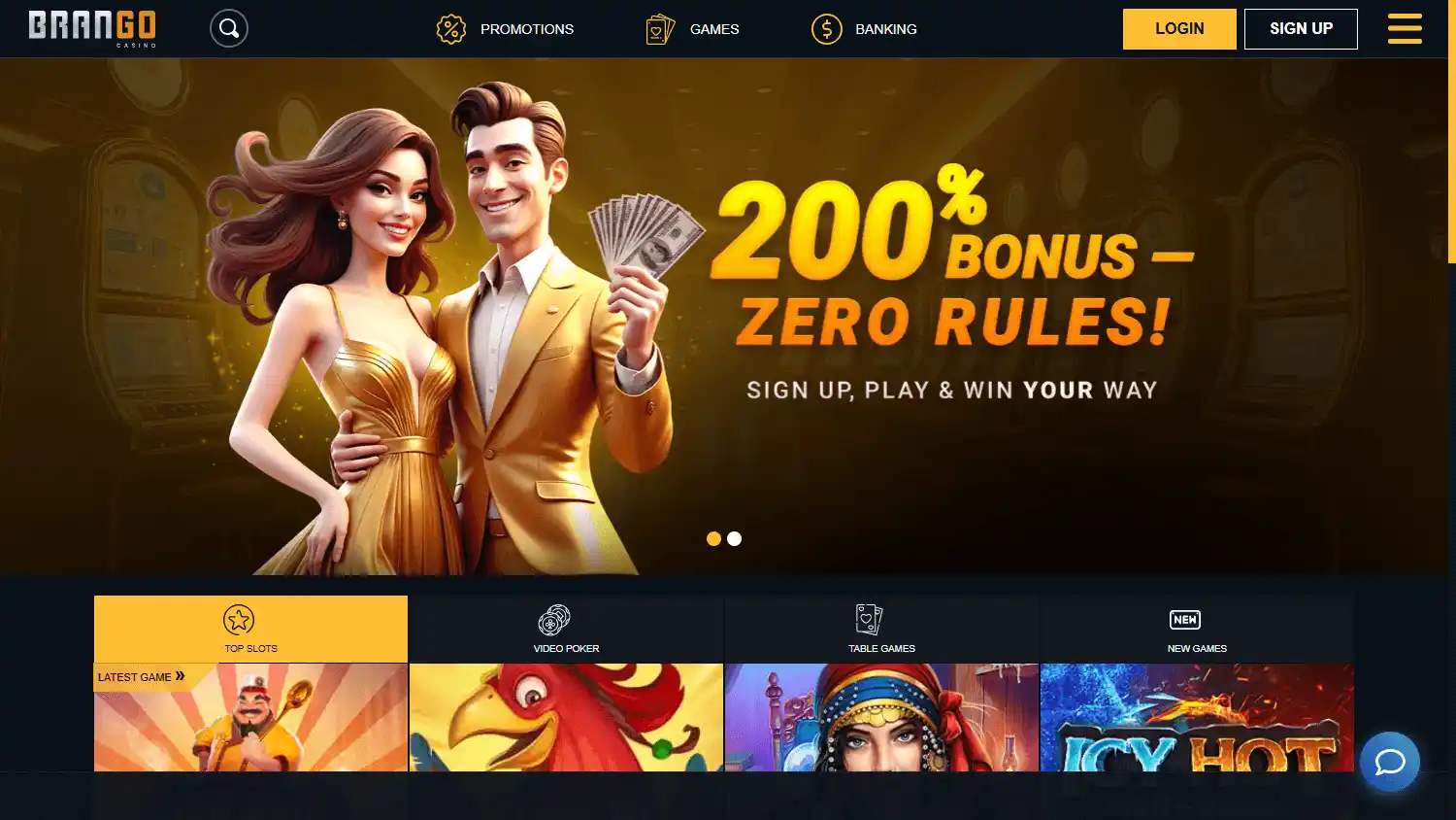 Brango Casino screenshot 1
