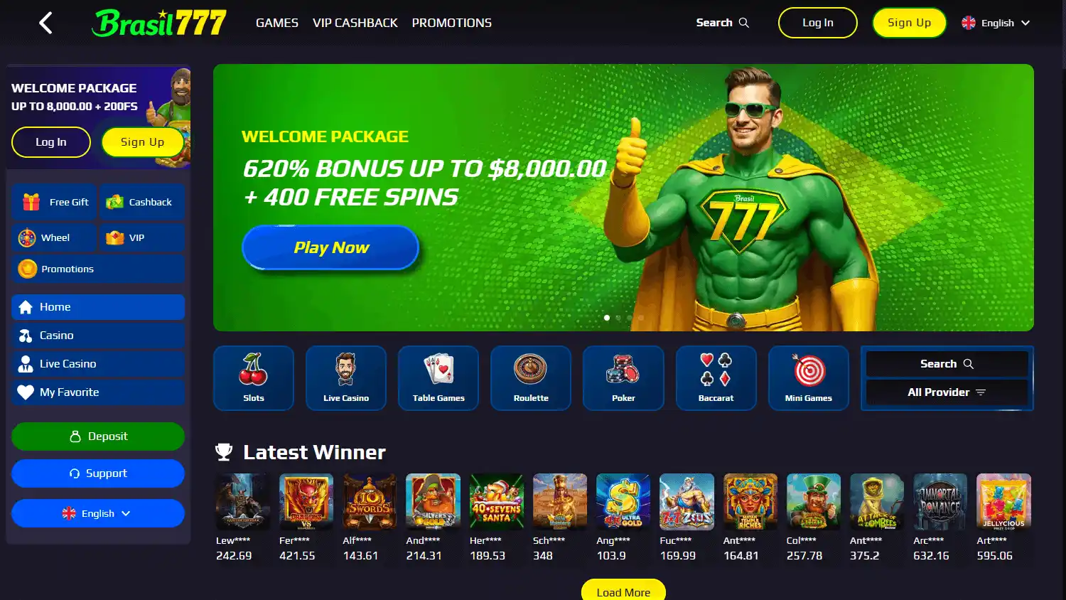 Brasil777 Casino screenshot 1
