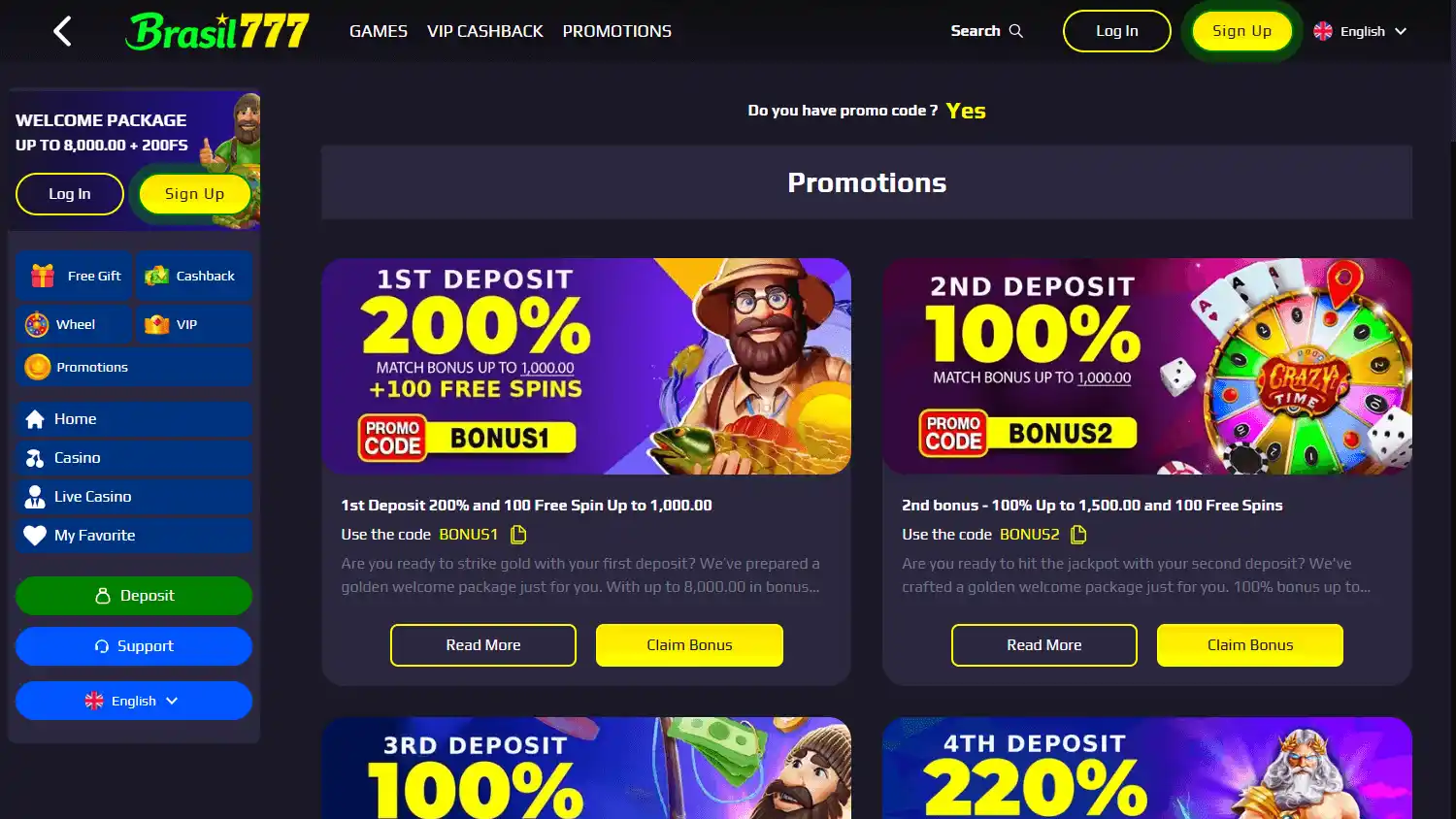 Brasil777 Casino screenshot 3