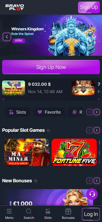 Bravo Play Casino screenshot 4