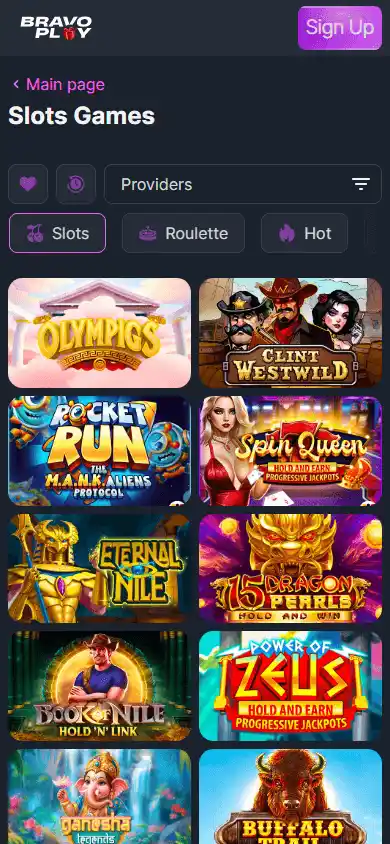 Bravo Play Casino screenshot 5