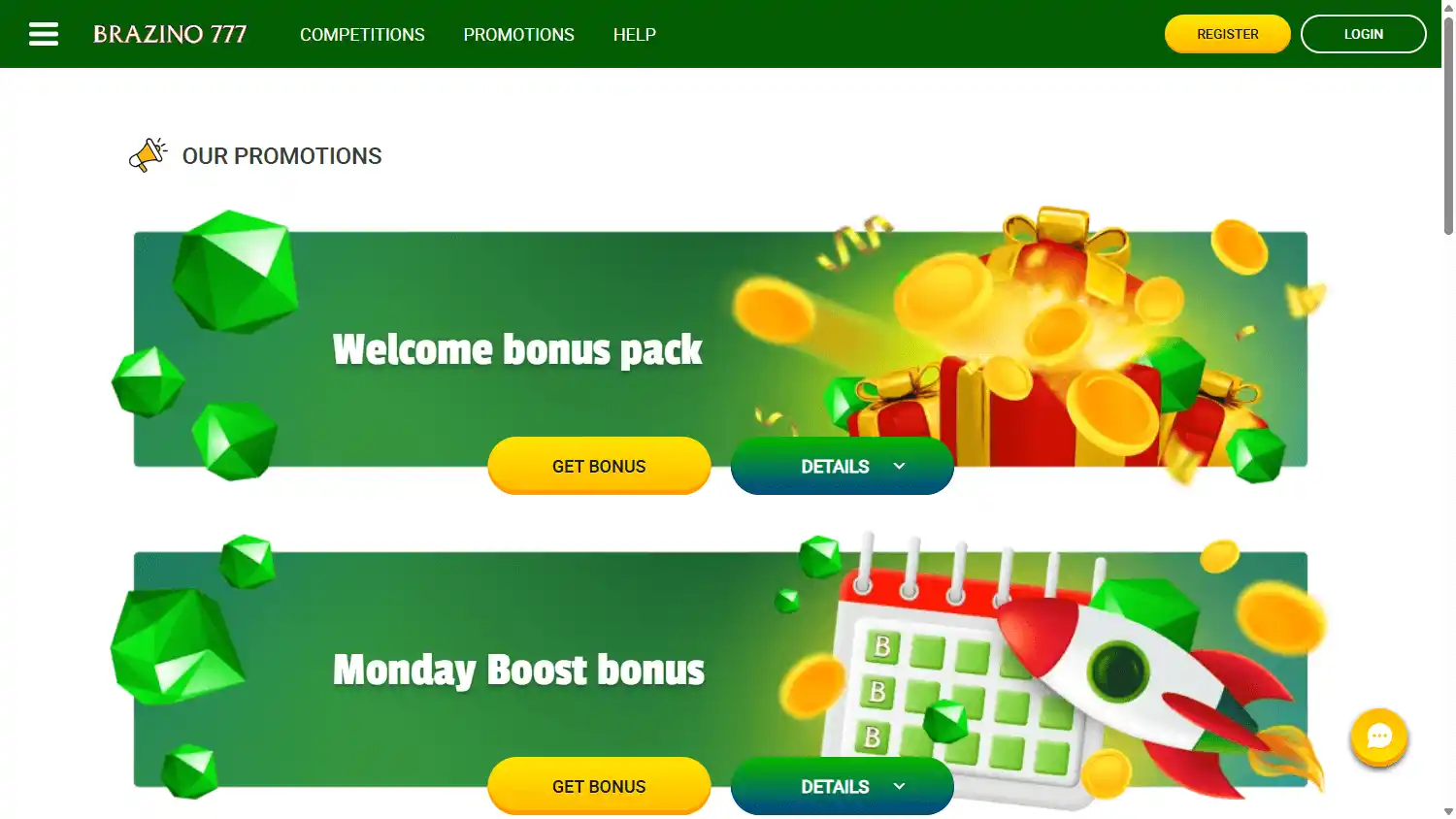 Brazino777 Casino screenshot 3