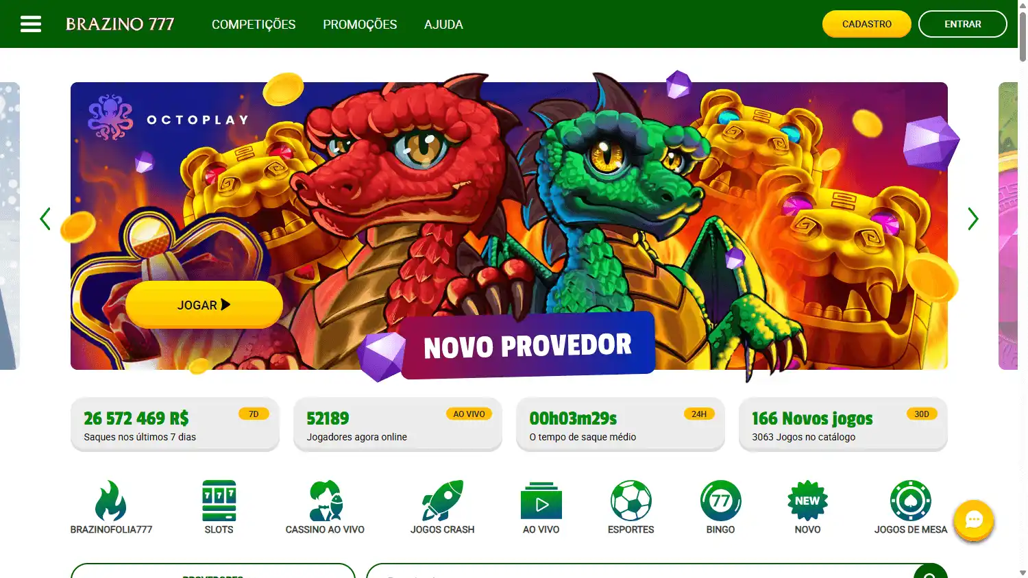 Brazino777 Casino BR screenshot 1