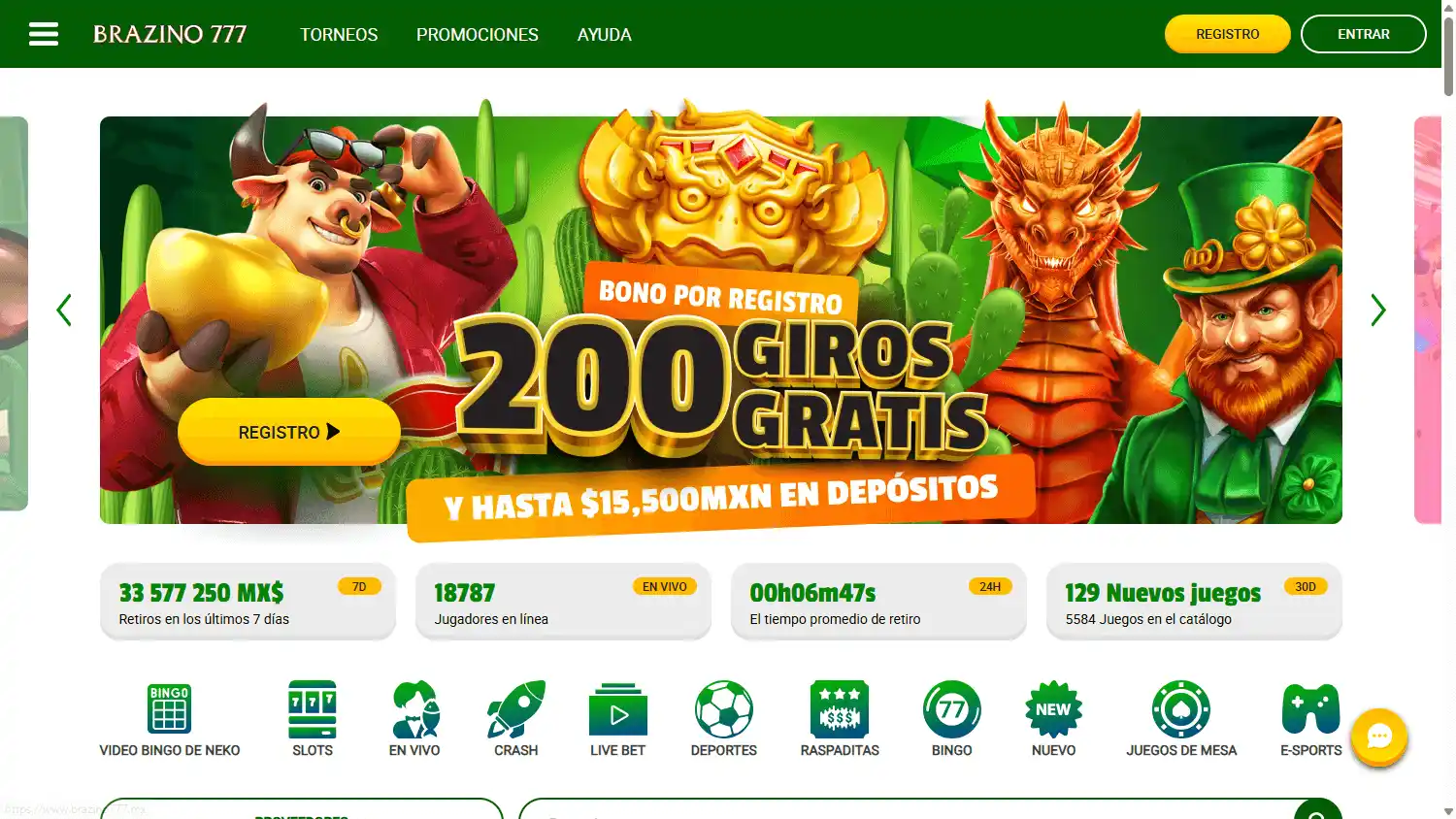 Brazino777 Casino MX screenshot 1