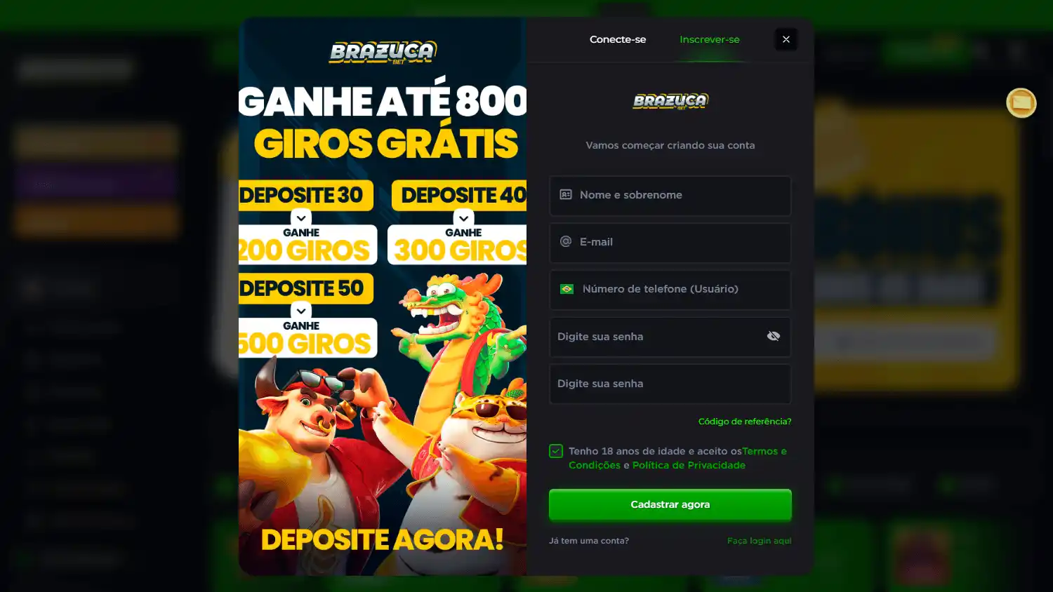 BrazucaBet Casino screenshot 1