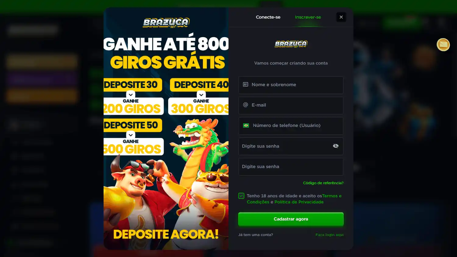 BrazucaBet Casino screenshot 3