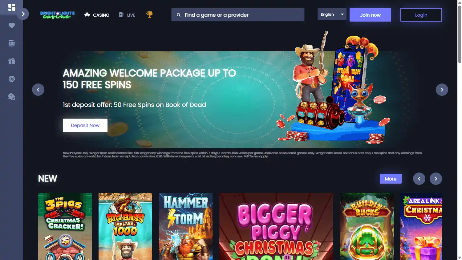 Bright Lights Casino screenshot 1