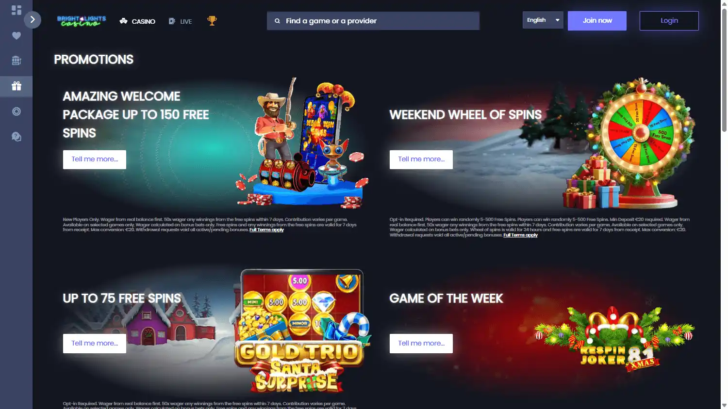 Bright Lights Casino screenshot 3