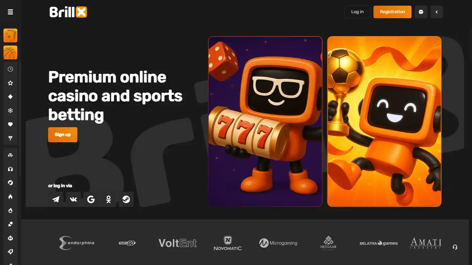 Brillx Casino screenshot 1