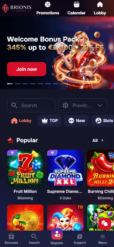 Brionis Casino screenshot 4