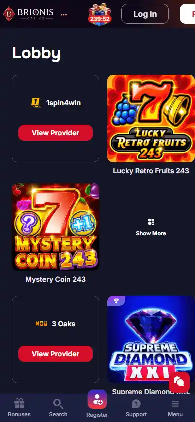 Brionis Casino screenshot 5