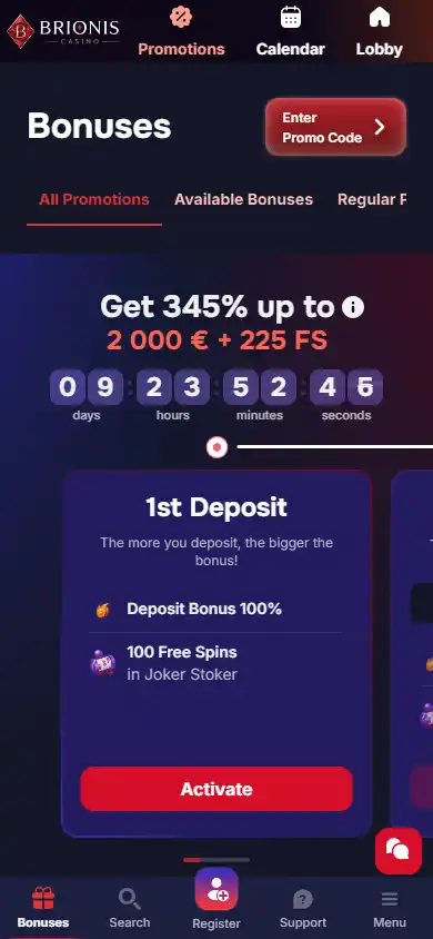 Brionis Casino screenshot 6