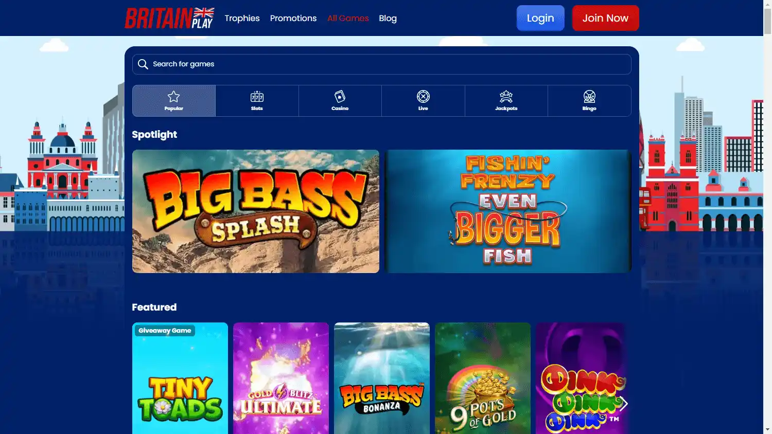 Britain Play Casino screenshot 2