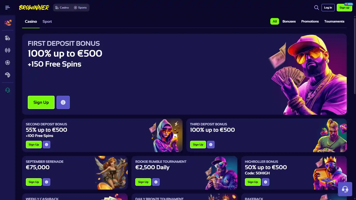 Browinner Casino screenshot 3