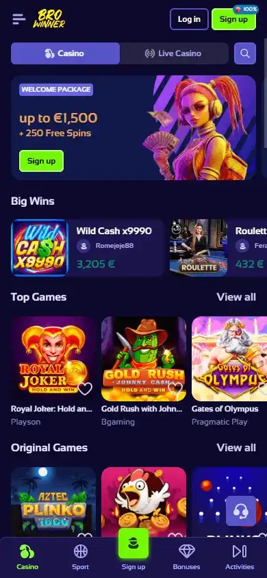 Browinner Casino screenshot 4