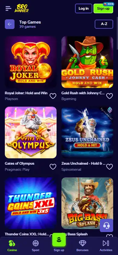 Browinner Casino screenshot 5